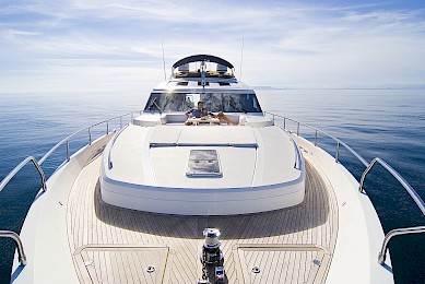 Yacht Catherine deck