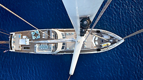 Yacht Mermaid aerial view