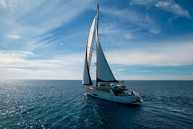 Yacht Sun of Wind sailing