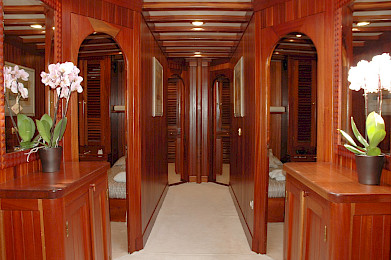 Yacht Matina hallway