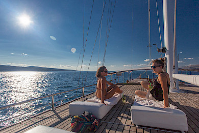 Yacht Stella Maris deck