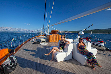 Yacht Stella Maris deck