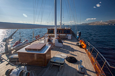 Yacht Stella Maris deck