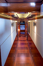 Yacht La Bella Vita hallway