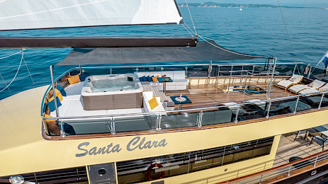 Yacht Santa Clara deck