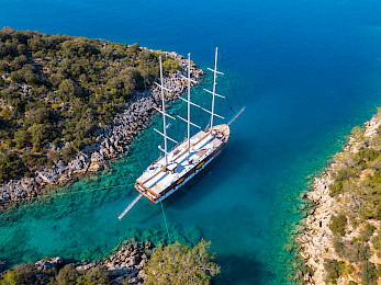 Yacht Admiral aerial view