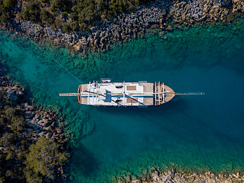 Yacht Admiral aerial view