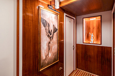 Yacht Boreas hallway