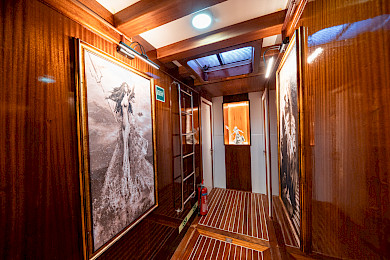 Yacht Boreas hallway