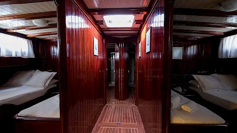 Yacht Erato hallway