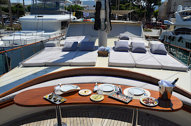 Yacht Aegean Schatz deck