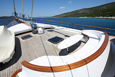 Yacht Caner IV deck