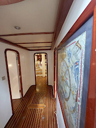 Yacht Anemos hallway