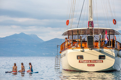 Yacht Morning Star back view