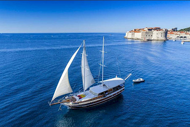 Yacht Allure aerial view