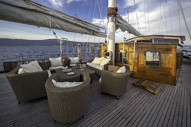 Yacht Libra deck