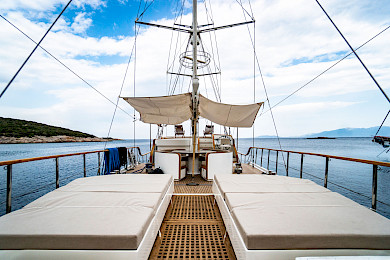 Yacht Luja deck view