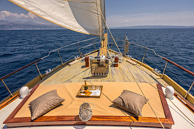 Yacht Angelica deck