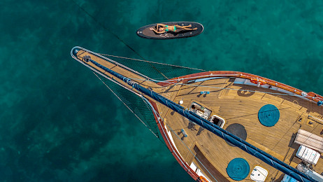 Yacht Smart Spirit aerial view