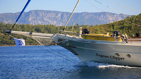 Yacht Aegean Clipper side view