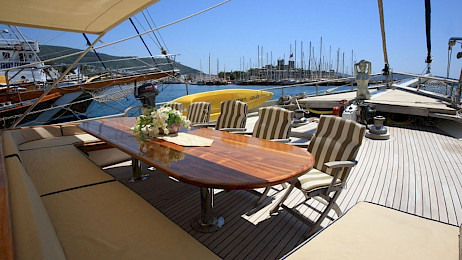 Yacht Aegean Clipper deck