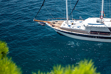 Yacht San aerial view