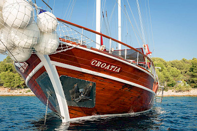 Yacht Croatia front view