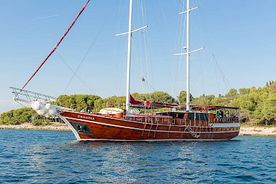 Yacht Croatia side view