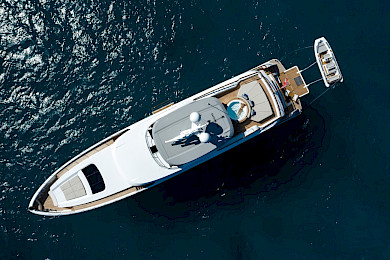 Yacht Calypso I top-down view