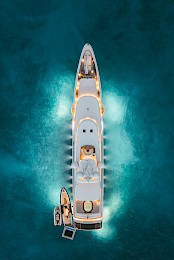 Yacht Moca aerial view