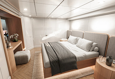 Yacht Illusion II cabin