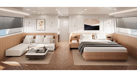 Yacht Illusion II cabin