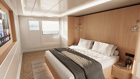 Yacht Illusion II cabin