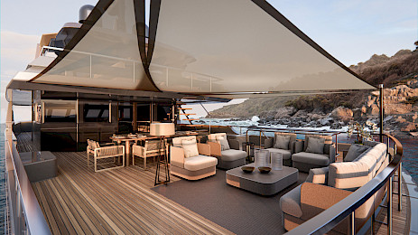 Yacht Illusion II aft