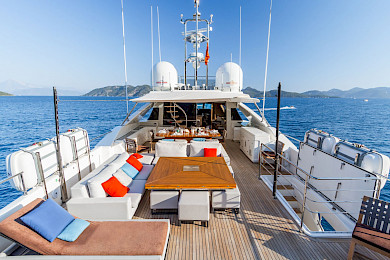 Yacht Thalyssa flybridge