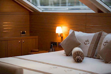 Yacht Panfeliss cabin