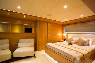 Yacht Panfeliss cabin