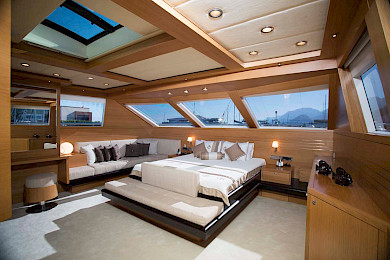 Yacht Panfeliss cabin