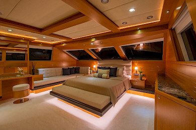 Yacht Panfeliss cabin