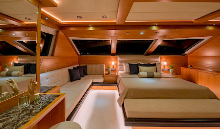 Yacht Panfeliss cabin