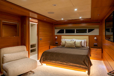 Yacht Panfeliss cabin