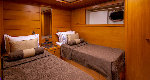 Yacht Panfeliss cabin