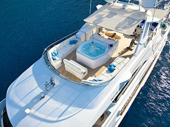 Yacht Stella Fiera aerial view