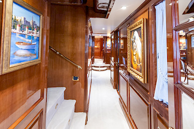 Yacht Stella Fiera hallway