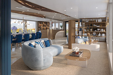 Yacht Bella saloon