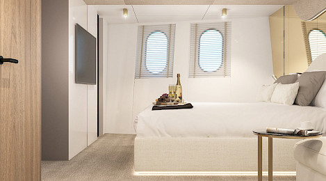 Yacht Cristal cabin