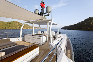 Yacht Only Now flybridge