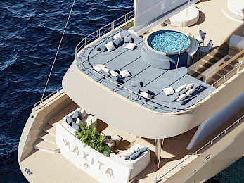 Yacht Maxita back view