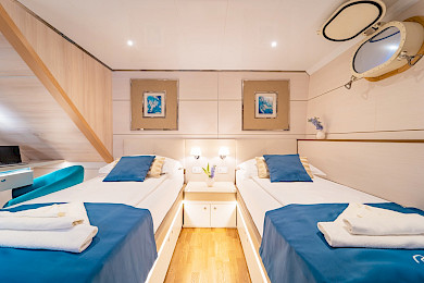 Yacht Riva cabin