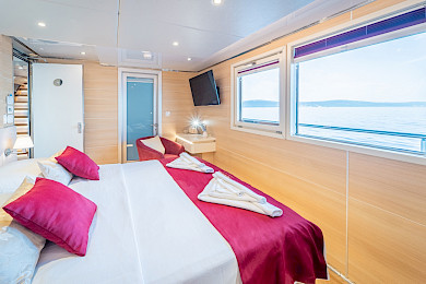 Yacht Riva cabin